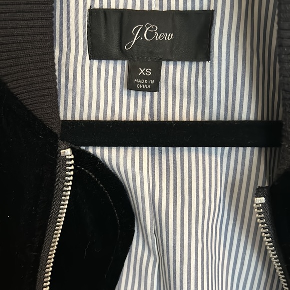 J. Crew XS black velvet jacket - Picture 3 of 4